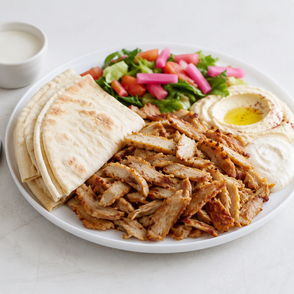 Chicken shawarma plate_0