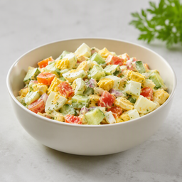 Egg vegetable salad