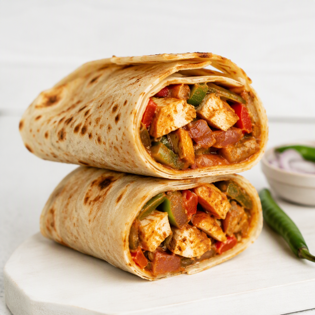 Chicken Chili Chapati Roll