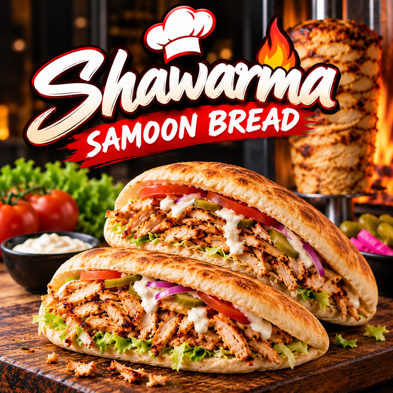 Shawarma Samoon bread