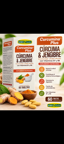 Cúrcuma Y Jengibre en Cápsulas 