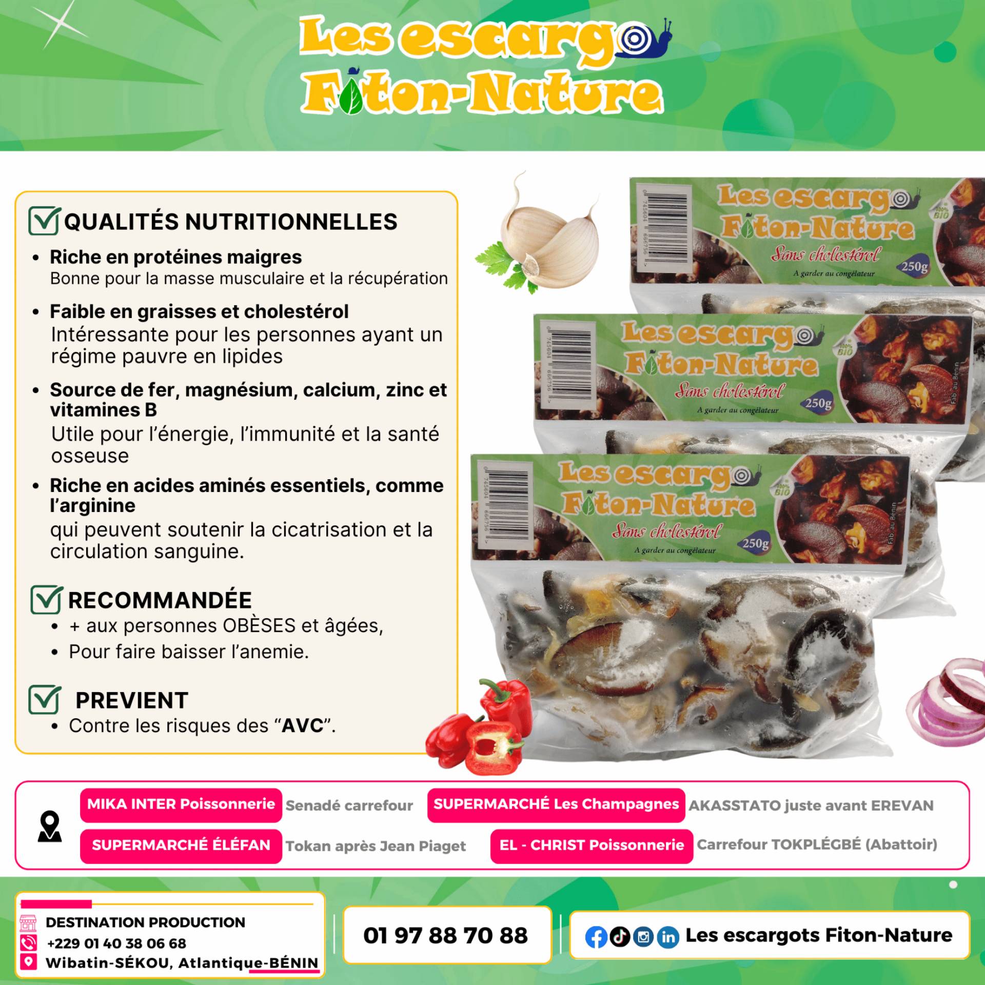 Les escargots Fiton-Nature 250g_0
