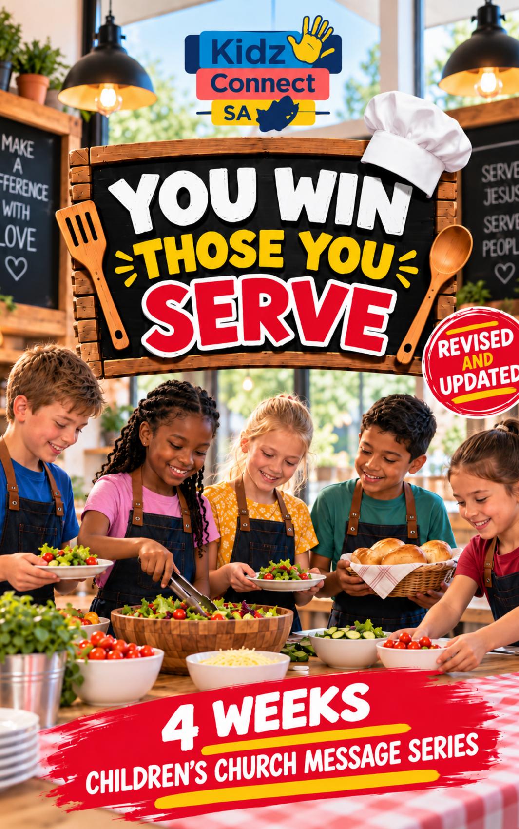 YOU WIN THOSE YOU SERVE! | NEW & UPDATED 4-Week Children's Ministry Curriculum