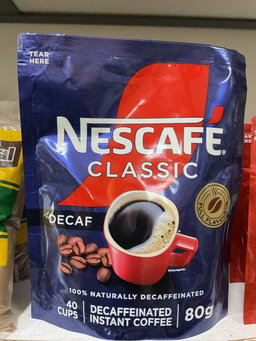 Nescafe classic decaf 80g