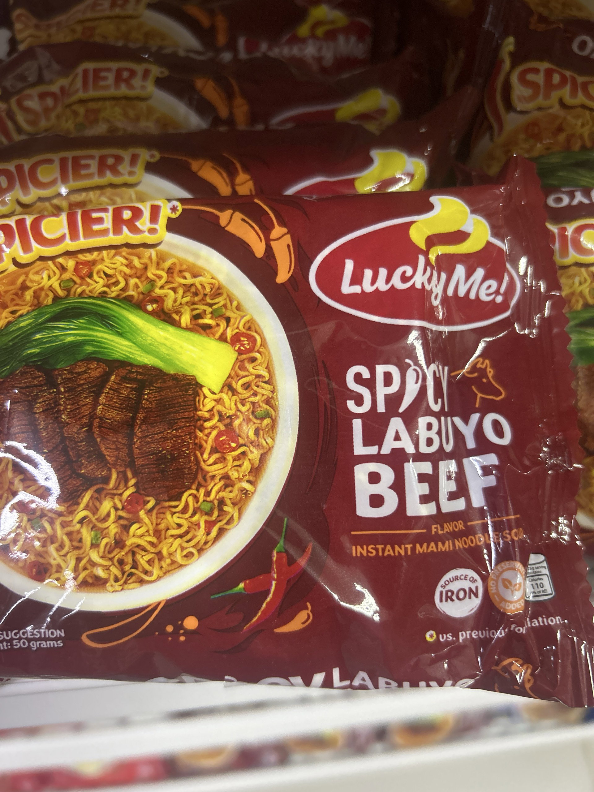 Lucky Me Spicy labuyo beef 50g