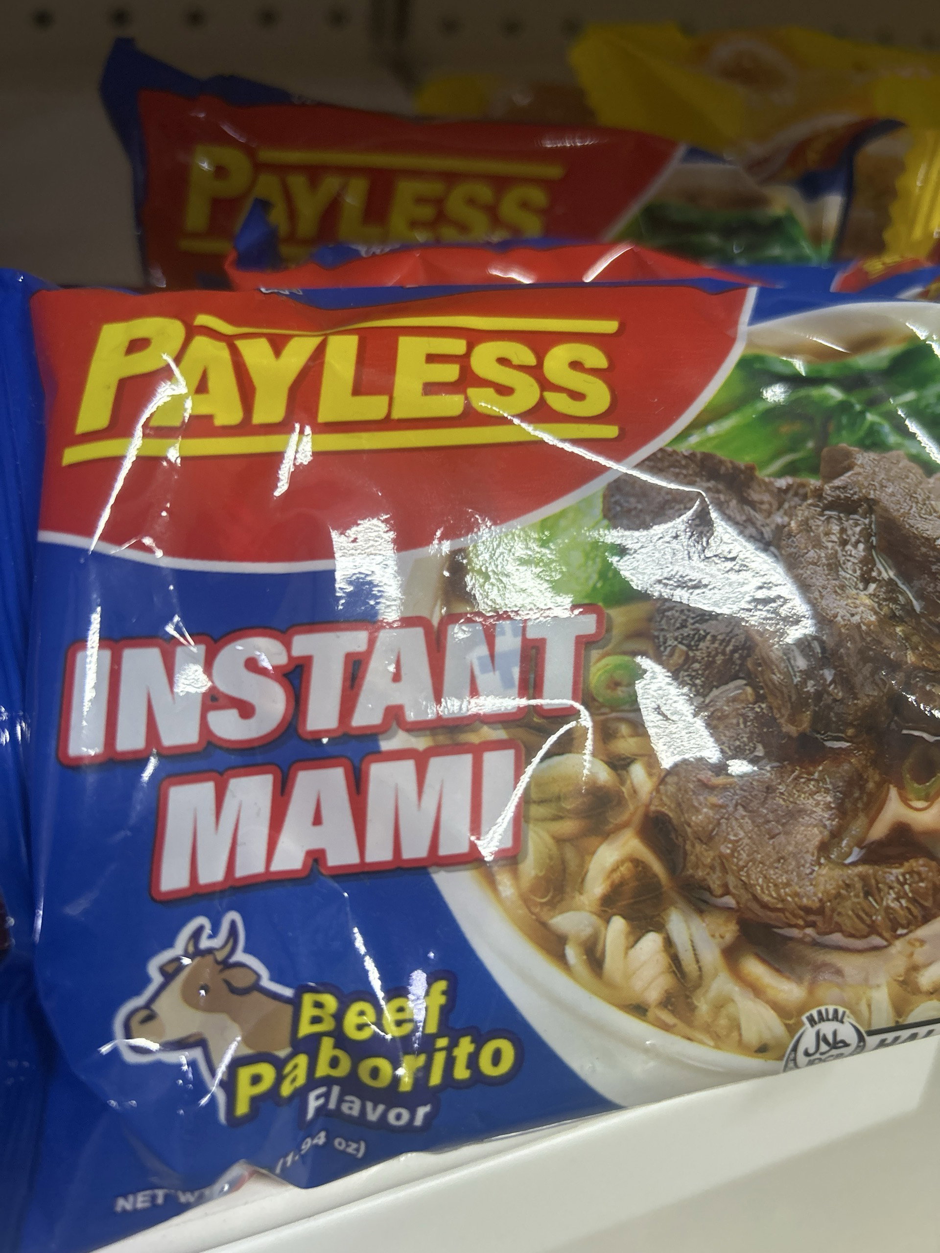 Payless instant mami Beef 55g