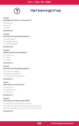JY WEN DIÉ WAT JY DIEN!  NUUT & BYGEWERK | 4-WEEK KINDERKERK KURRIKULUM