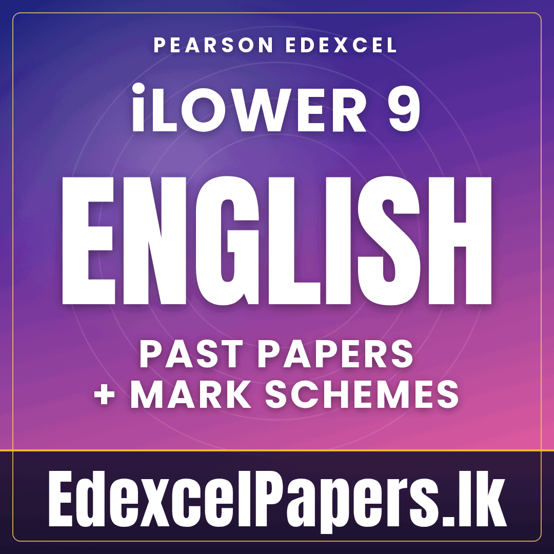ENGLISH | iLower Secondary Pearson Edexcel Past Papers_0