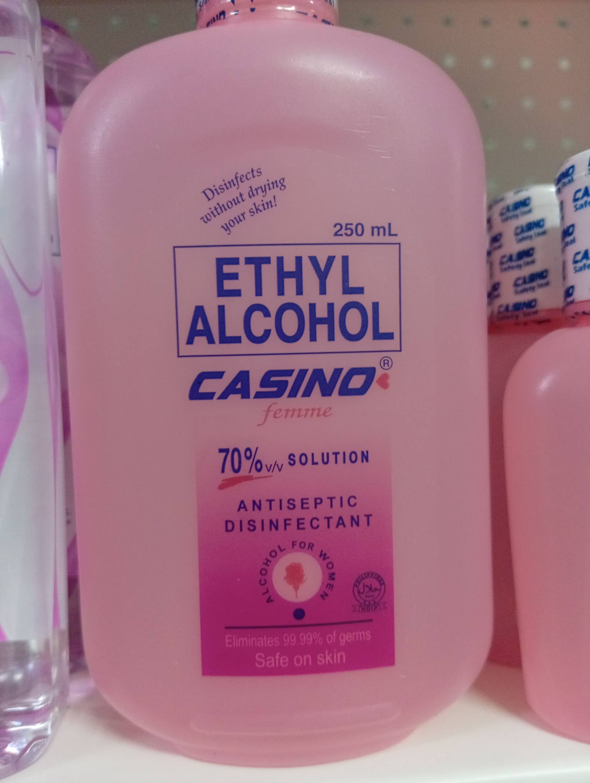 Ethyl Alcohol casino femme 70% sol. 250ml