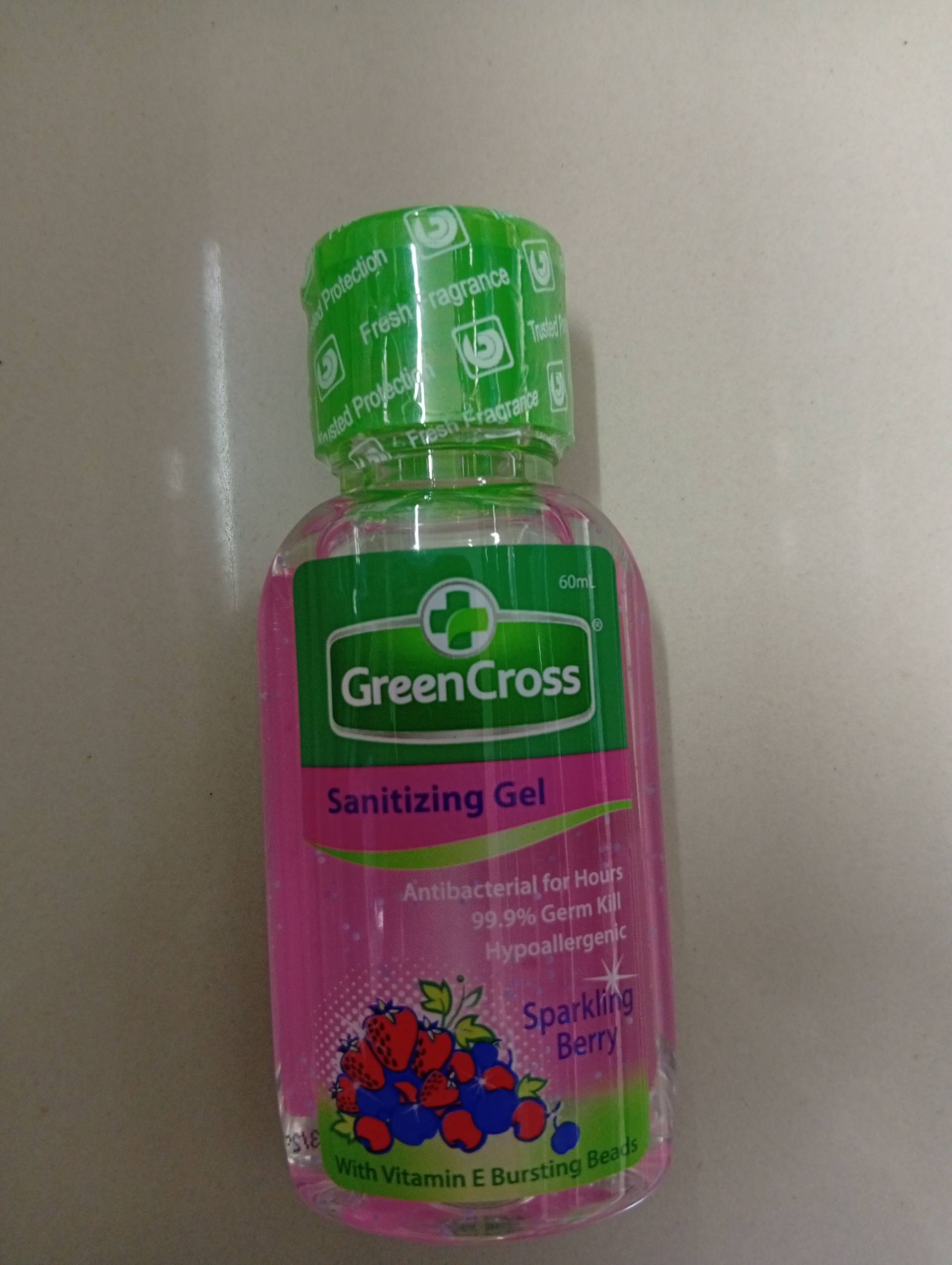 Green Cross sanitizing gel sparkling berry 60ml