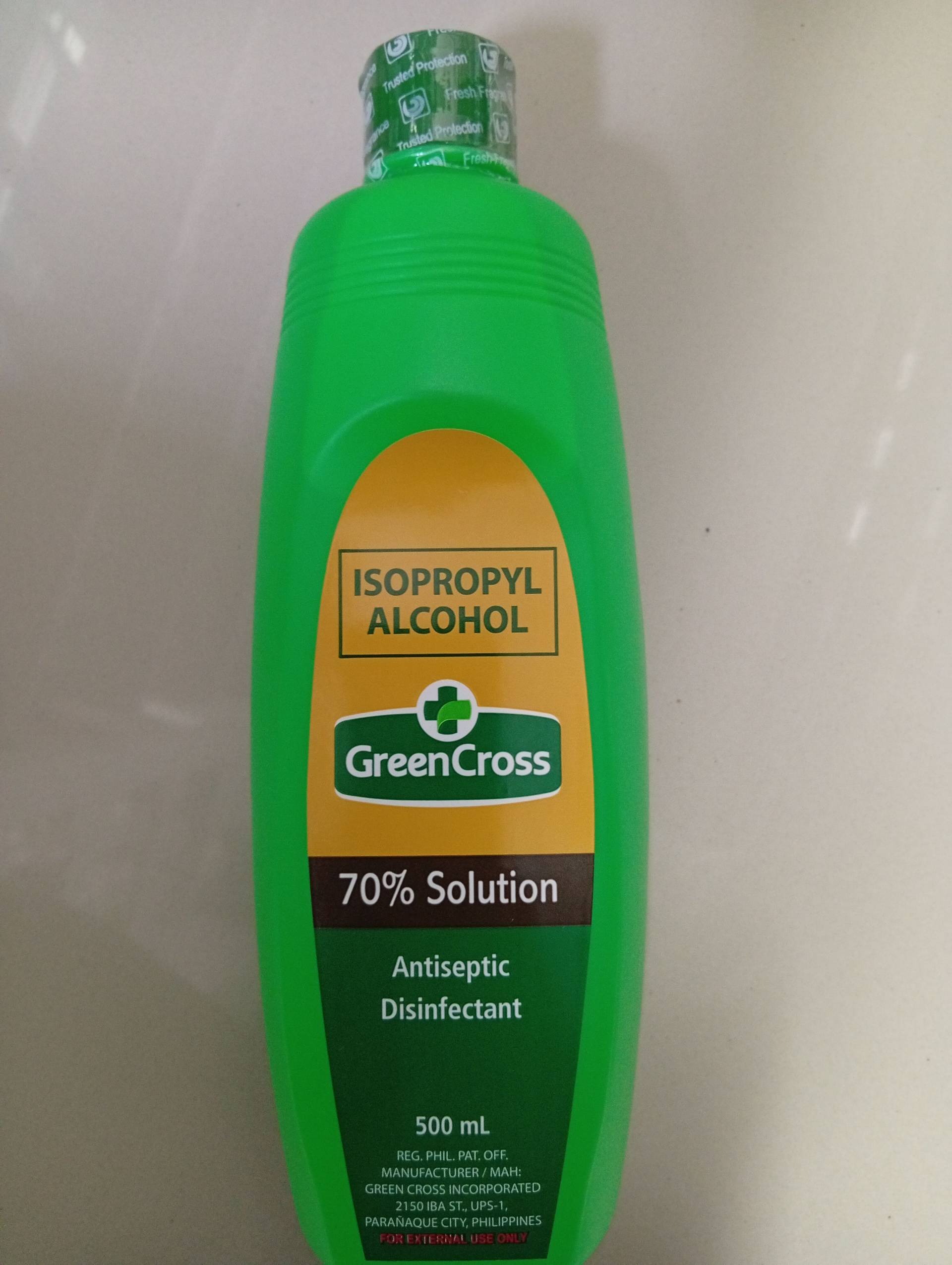Green cross 70% antiseptic disinfectant 500ml