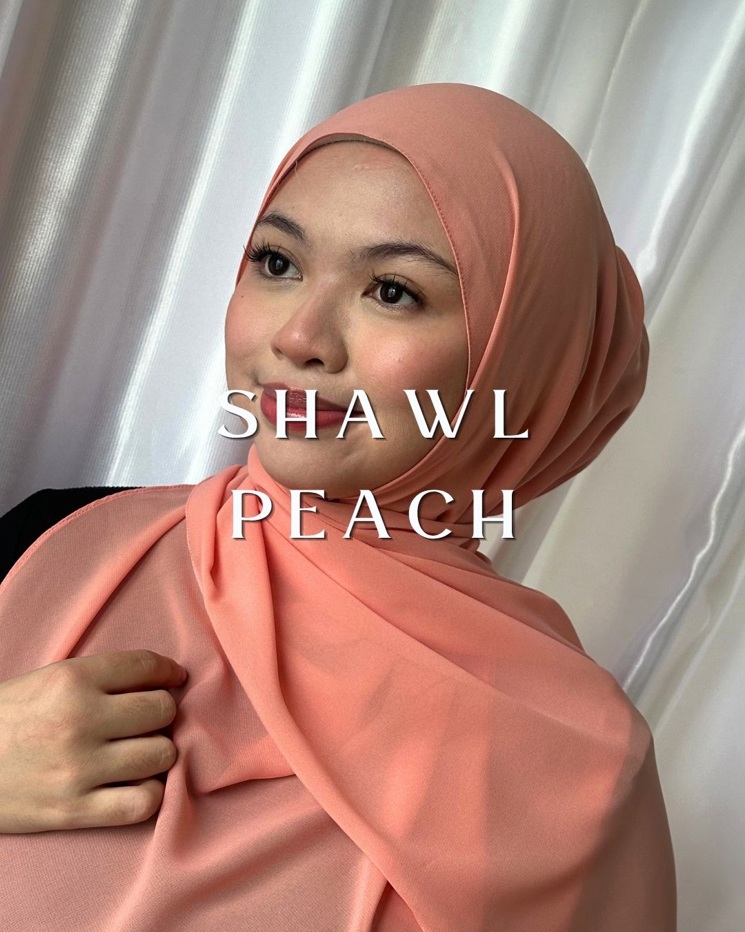 Basic Shawl Curve - Peach