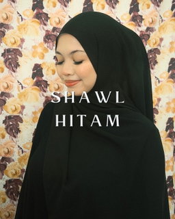 Basic Shawl Curve - Hitam