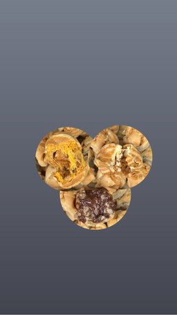 Chicken floss 6pcs mix White & Dark choc (3pcs each)