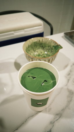 Iced matcha latte