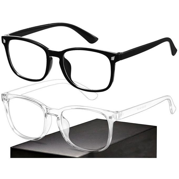 2 IN 1 Anti Blue Light Glasses UV400 Protection Computer Gaming Glasses Anti Glare Eyestrain for Men Women
