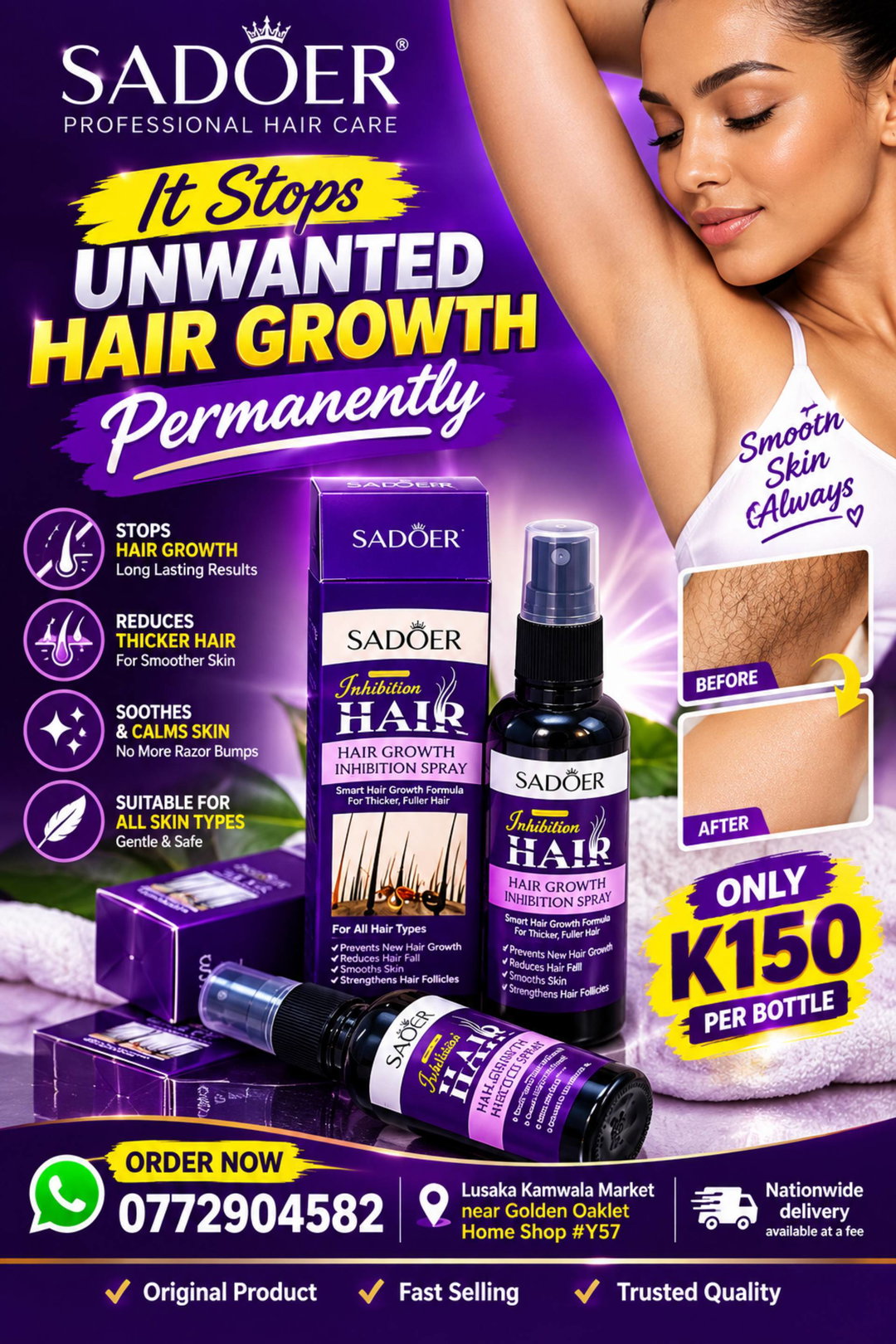 Stop Hair Growth Temporary