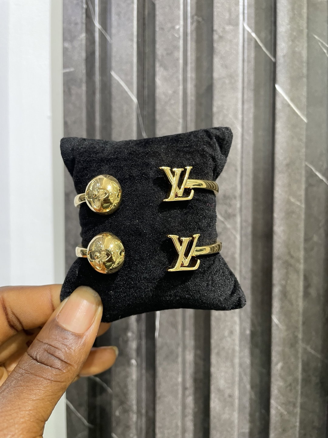 Glitz Gold Dome Statement Bangle