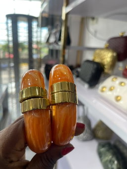 Glitz Orange Capsule Resin Bangle