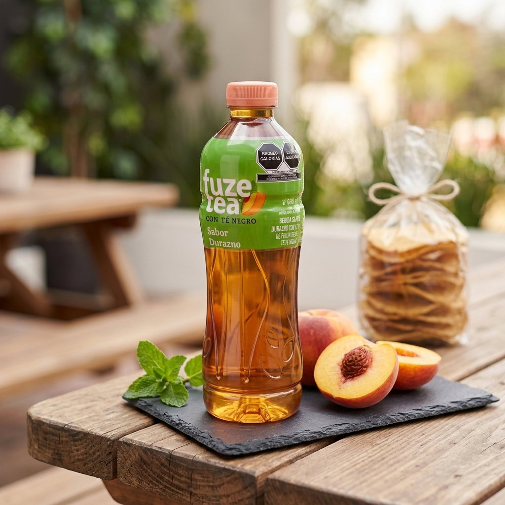 FUZE TEA SABOR DURAZNO BOTELLA 600 ML