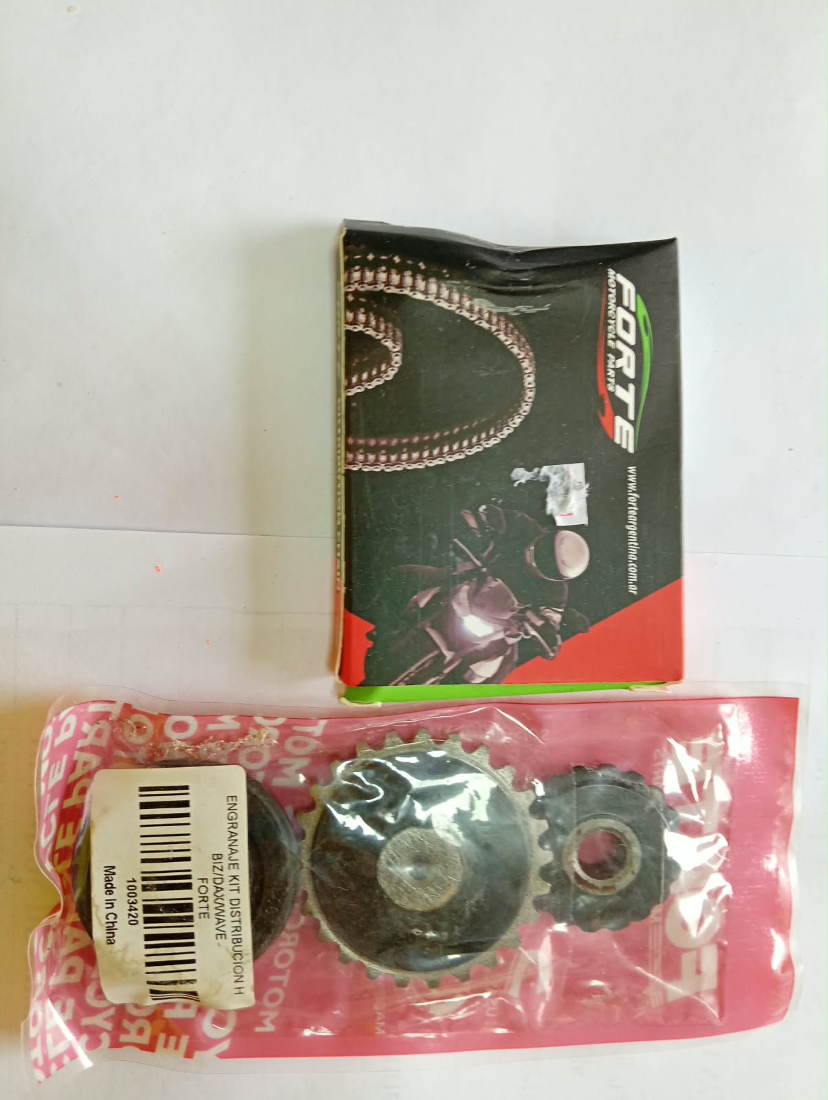 JUEGO DE CADENA TENSOR DE DISTRIBUCION FORTE PARA 110 _0