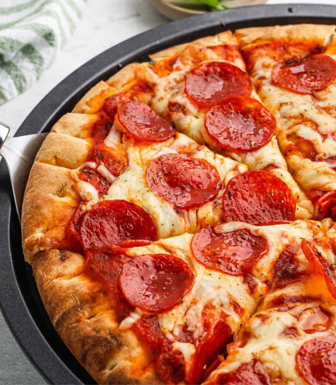 Pepperoni pizza family