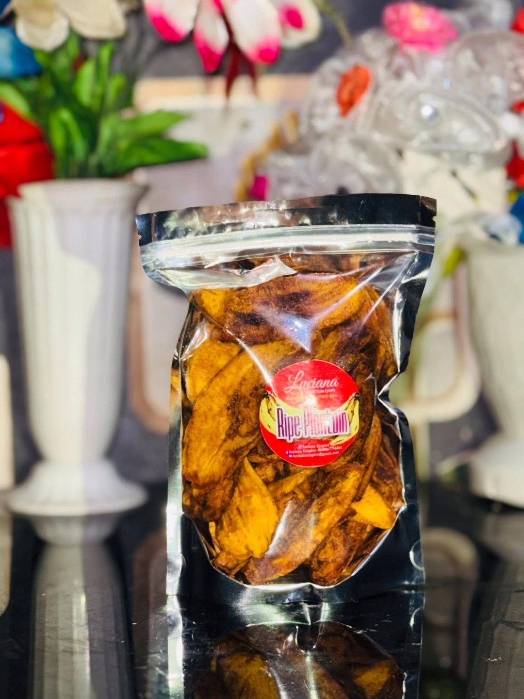 Ripe plantain chips 350g pouch