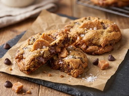 Sea Salt Toffee Choc Chip Cookie (NYC-Style Jumbo)