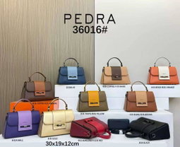 Two toned Medium Trapezoidal bags with wallet
