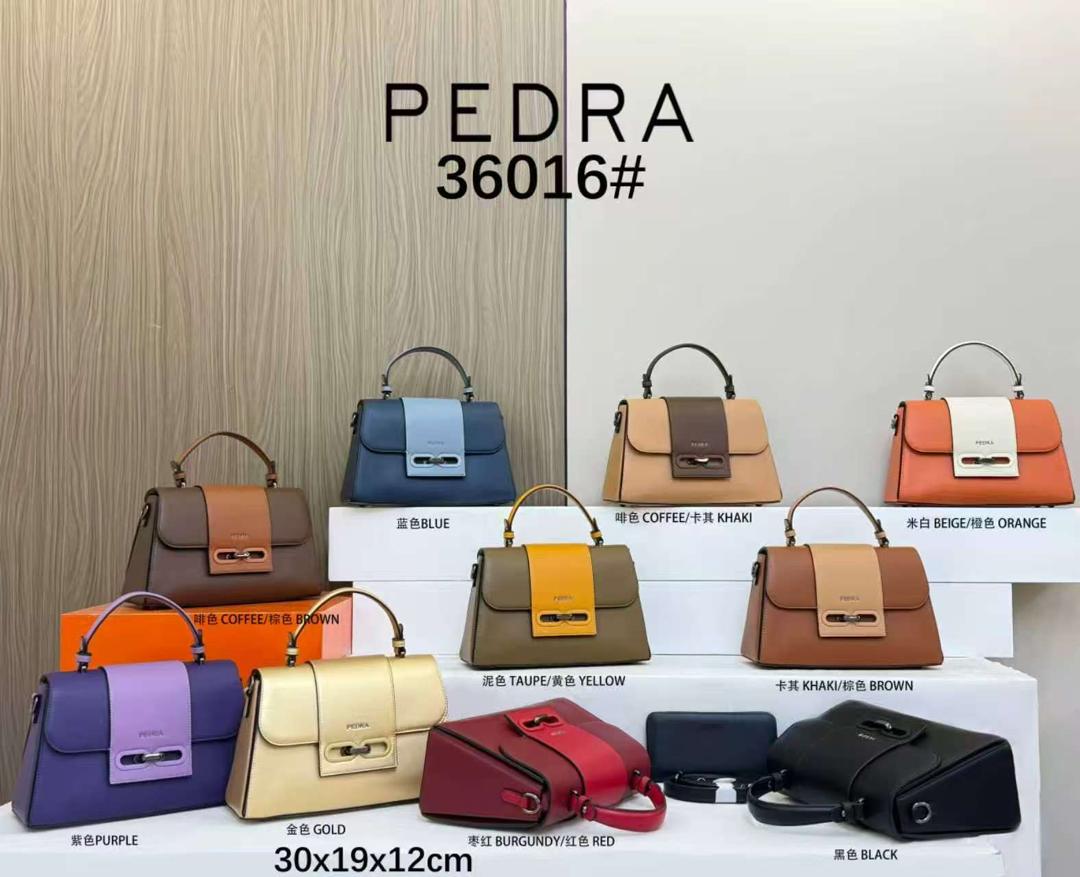 Two toned Medium Trapezoidal bags with wallet