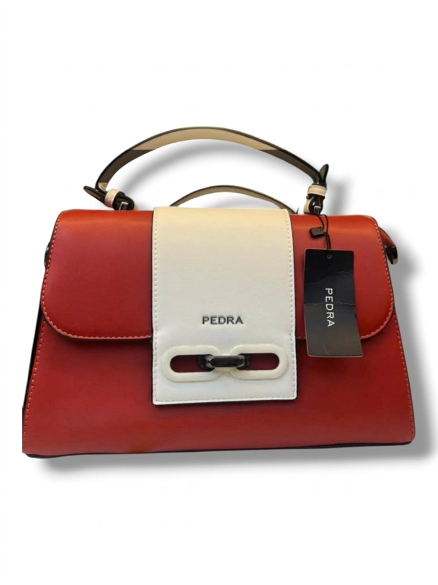 Two toned Medium Trapezoidal bags with wallet_6