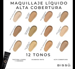 Maquillaje liquido alta cobertura