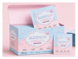 Blue&Pink Alcohol Pads - 100pcs per box (10 Boxes per Order)