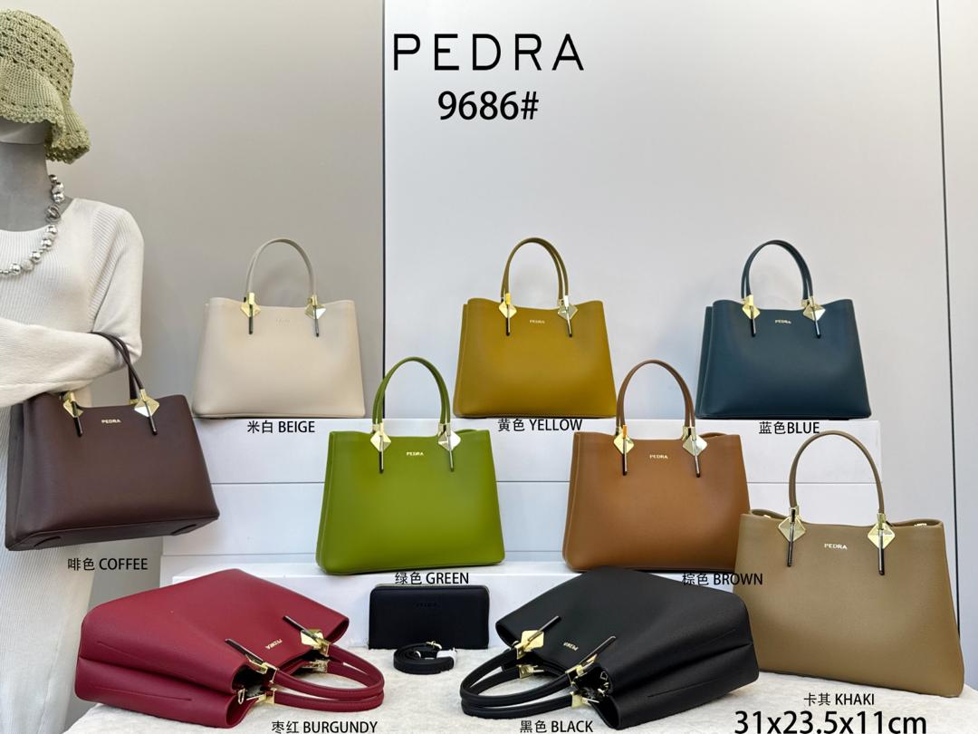 Women's Structured Top-Handle Tote / Shoulder Handbag