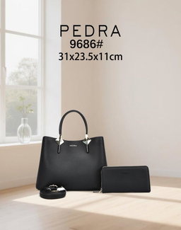 Women's Structured Top-Handle Tote / Shoulder Handbag