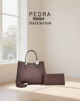 Women's Structured Top-Handle Tote / Shoulder Handbag