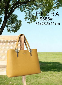 Women's Structured Top-Handle Tote / Shoulder Handbag