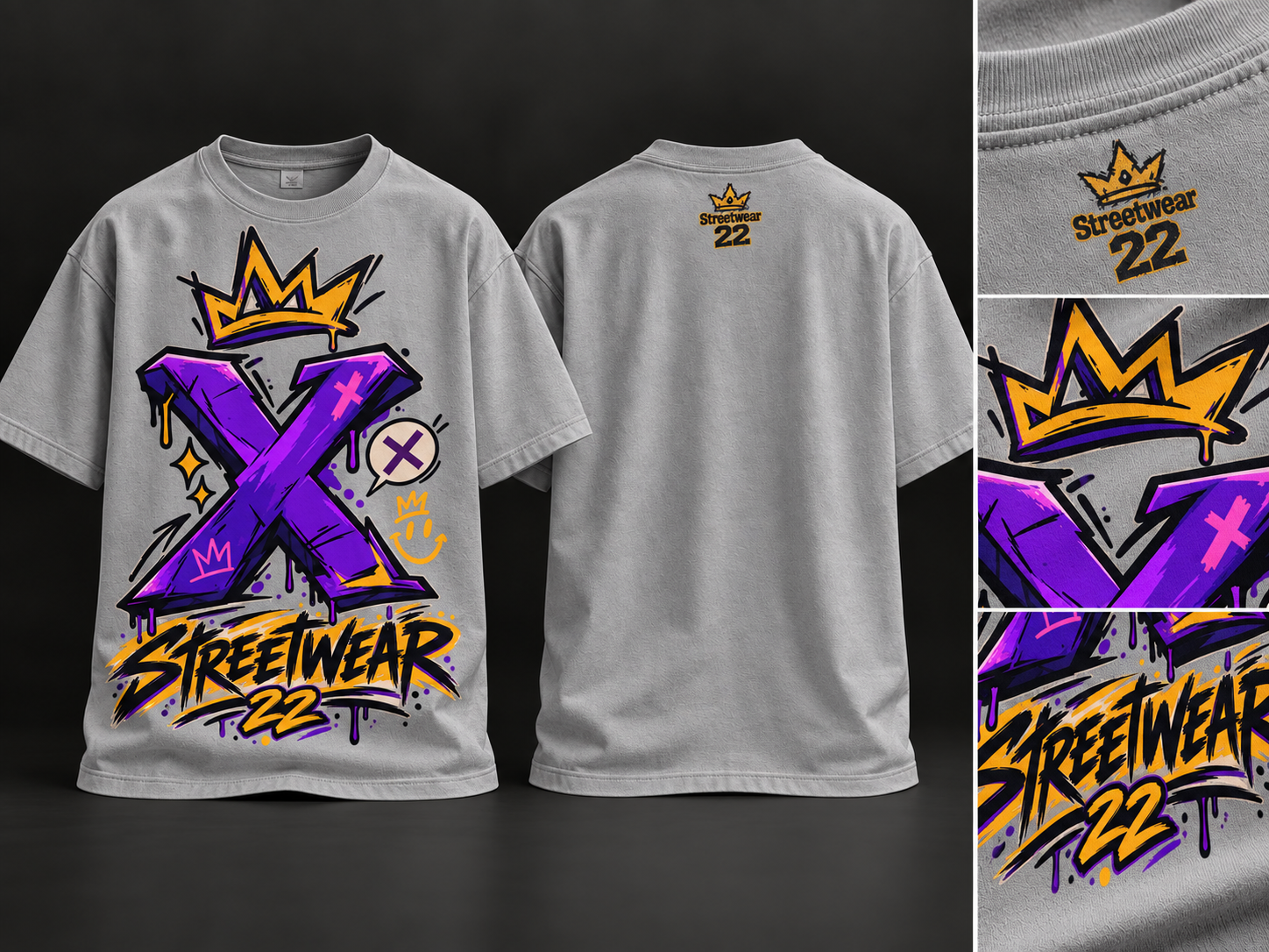 Streetwear X Crown T-Shirt_2
