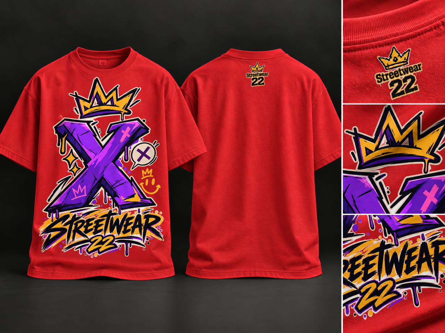 Streetwear X Crown T-Shirt_4