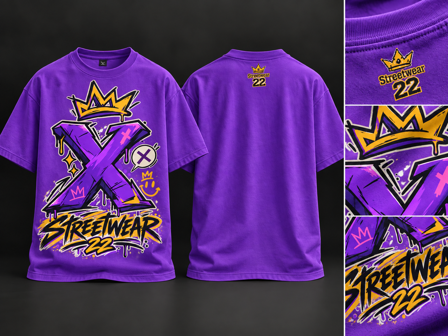 Streetwear X Crown T-Shirt_7