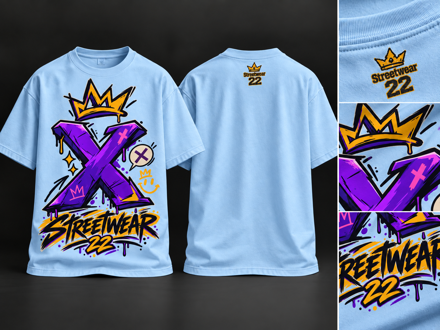 Streetwear X Crown T-Shirt_8