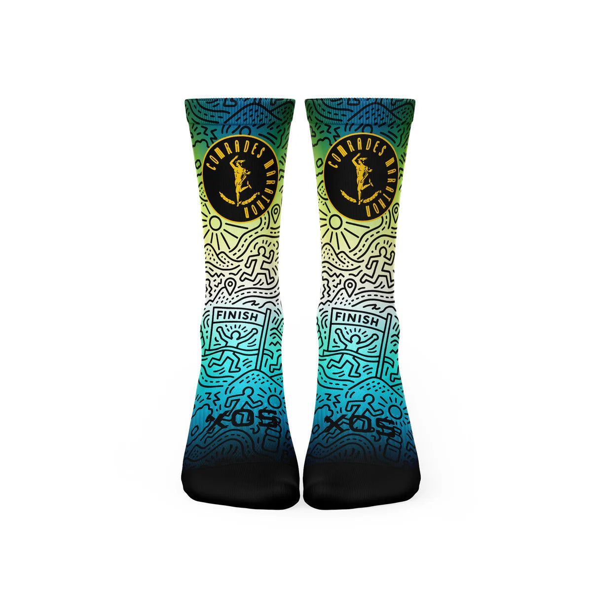 Comrades Marathon Sunrise Crew Socks_2