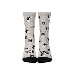 Peekaboo Paws Cats Crew Socks