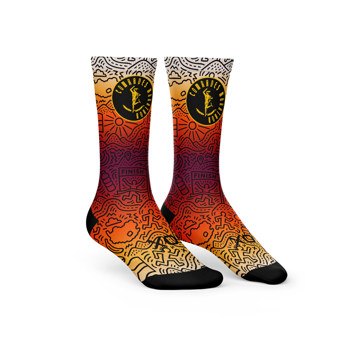 Comrades Marathon Sunset Crew Socks