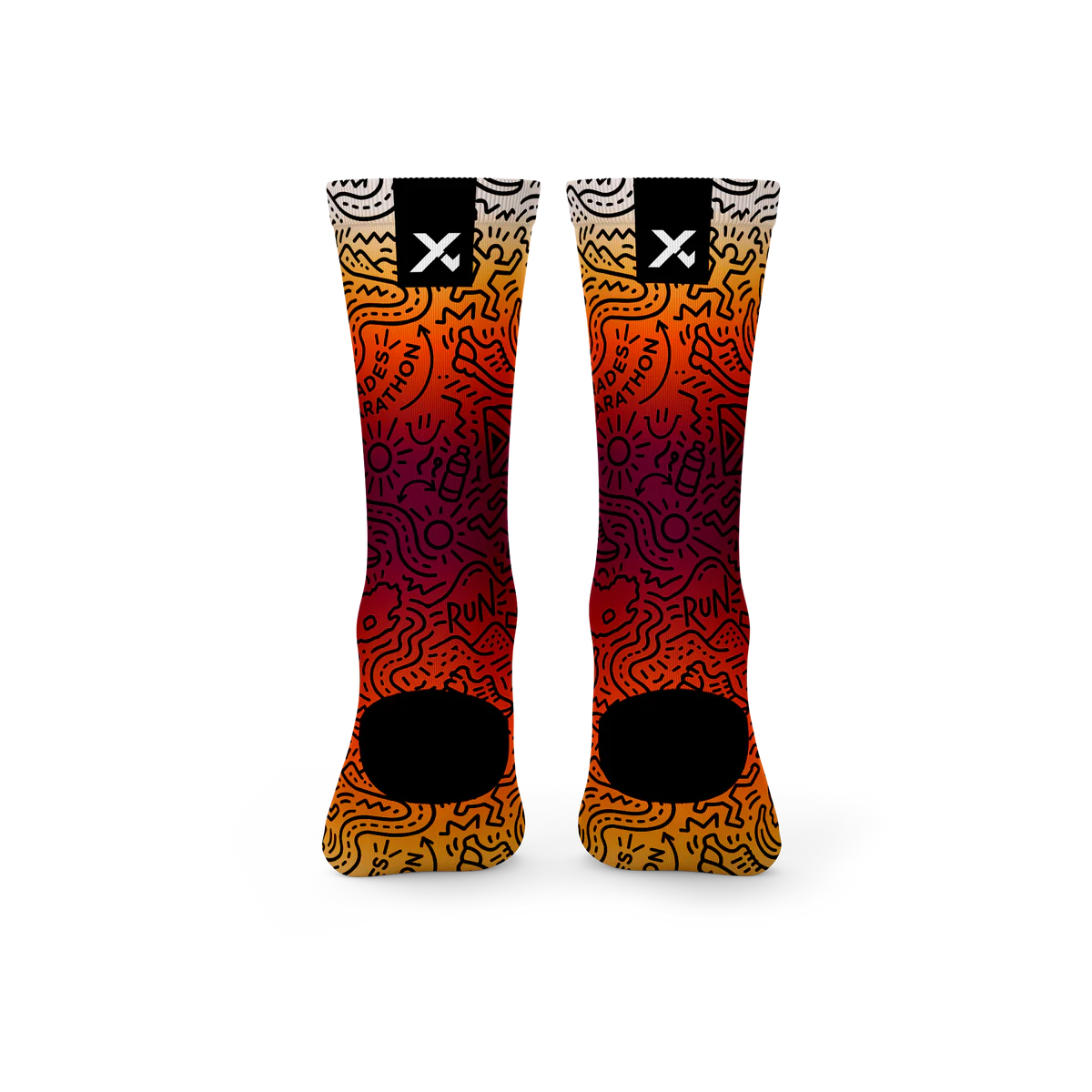 Comrades Marathon Sunset Crew Socks_1
