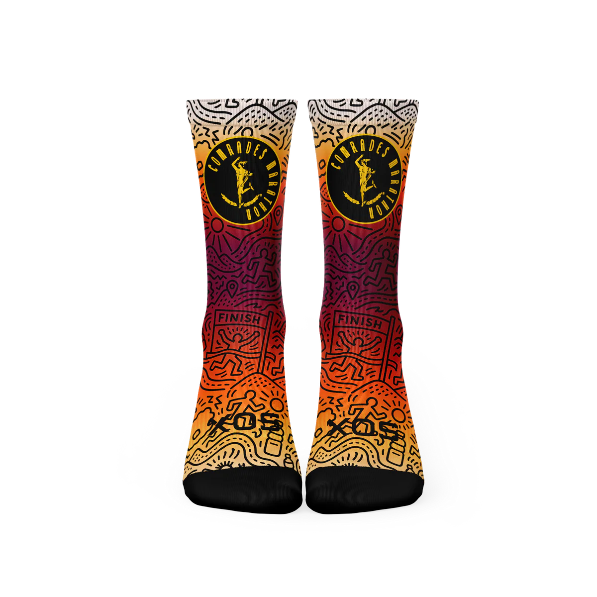Comrades Marathon Sunset Crew Socks_2