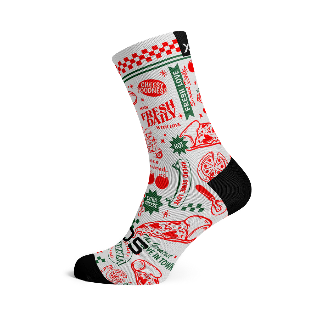 Pizza My Heart Crew Socks