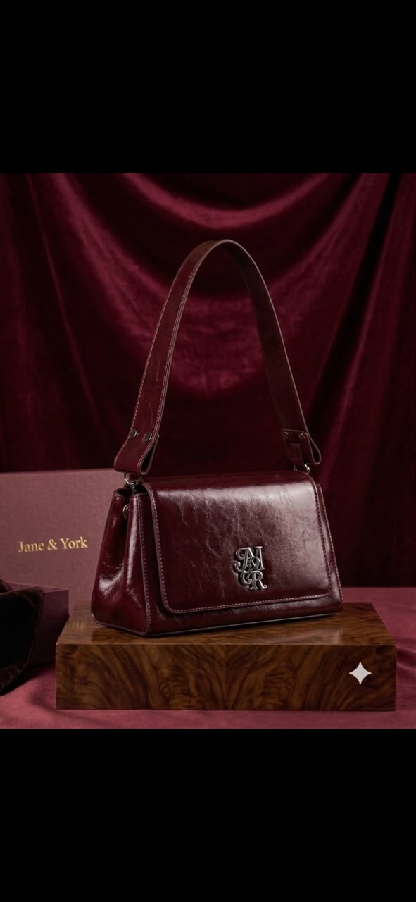 Shoulder bag / structured handbag featuring a geometric, slightly trapezoidal silhouette_2