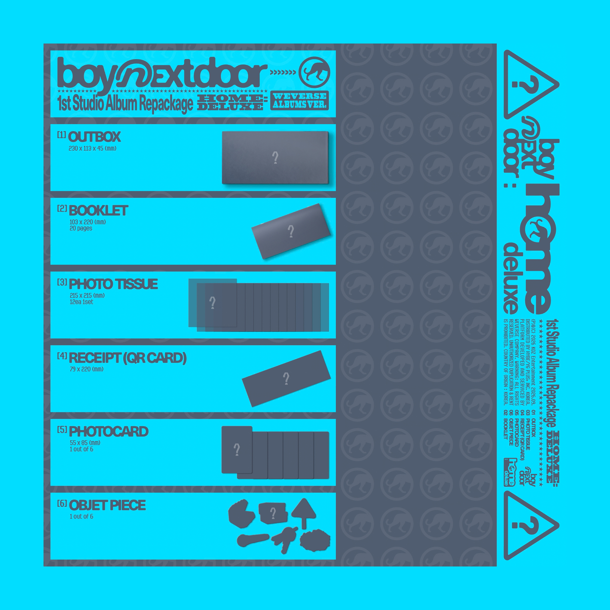 BOYNEXTDOOR - 1st Studio Album Repackage  [HOME: DELUXE] (Weverse Albums ver.) With POB_1