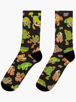 Tree frog - dark Socks